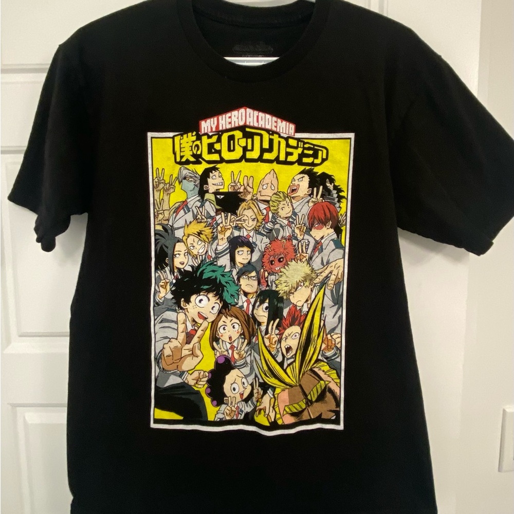My Hero Academia Black Graphic Tee Size Medium Anime